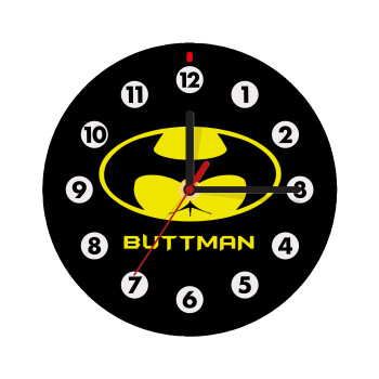 Buttman, Wooden wall clock (20cm)
