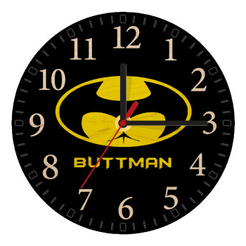 Buttman, Ρολόι τοίχου ξύλινο plywood (20cm)