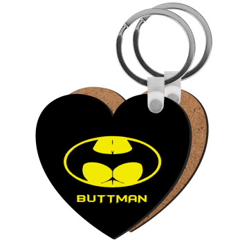 Buttman, Μπρελόκ Ξύλινο καρδιά MDF