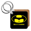 Buttman, Μπρελόκ Ξύλινο τετράγωνο MDF 5cm (3mm πάχος)