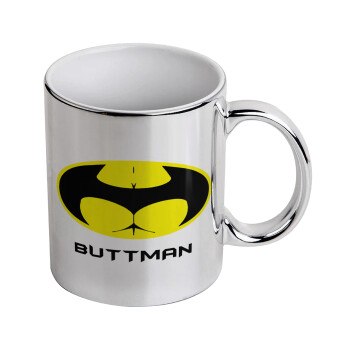 Buttman, Mug ceramic, silver mirror, 330ml
