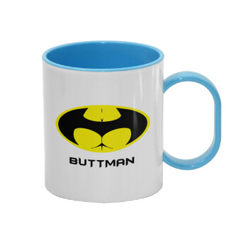 Buttman, Κούπα (πλαστική) (BPA-FREE) Polymer Μπλε για παιδιά, 330ml