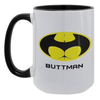 Buttman, Κούπα Mega 15oz, κεραμική Μαύρη, 450ml