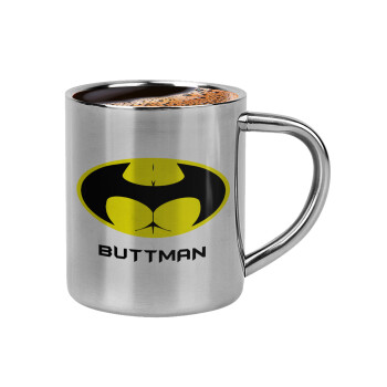 Buttman, Double-wall metal cup for espresso (220ml)