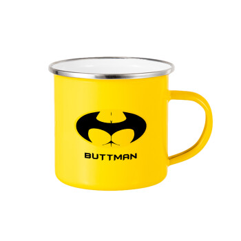 Buttman, Κούπα Μεταλλική εμαγιέ Κίτρινη 360ml