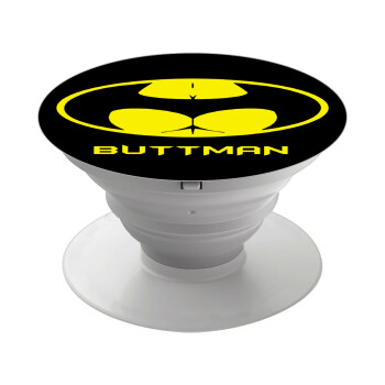 Buttman, Pop Socket Λευκό Βάση Στήριξης Κινητού στο Χέρι