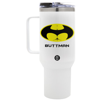 Buttman, Mega Stainless steel Tumbler with lid, double wall 1,2L