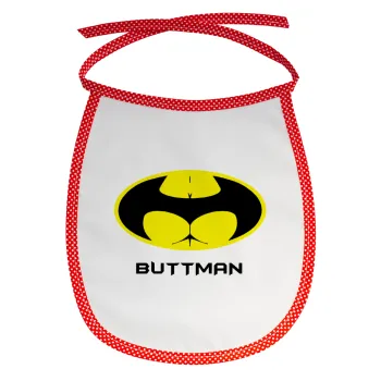 Buttman, Σαλιάρα μωρού αλέκιαστη με κορδόνι Κόκκινη