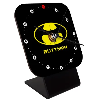 Buttman, Επιτραπέζιο ρολόι ξύλινο με δείκτες (10cm)