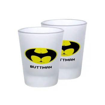 Buttman, Σφηνοπότηρα γυάλινα 45ml του πάγου (2 τεμάχια)