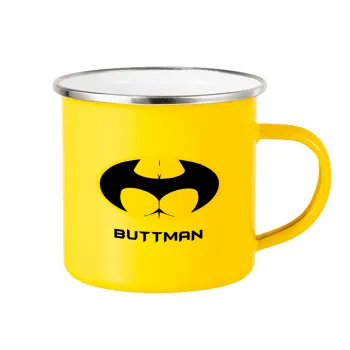 Buttman, Κούπα Μεταλλική εμαγιέ Κίτρινη 360ml