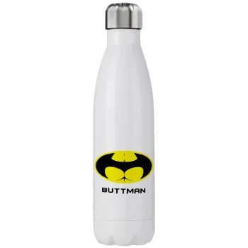 Buttman, Μεταλλικό παγούρι θερμός (Stainless steel), διπλού τοιχώματος, 750ml