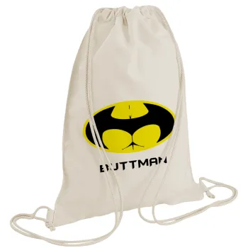 Buttman, Backpack bag GYMBAG natural (28x40cm)
