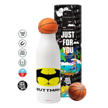 Buttman, Bascetball Metal mug thermos, double wall, 550ml