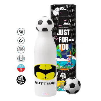 Buttman, Soccer Metal mug thermos, double wall, 550ml