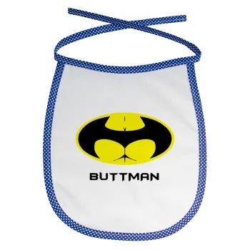 Buttman, Σαλιάρα μωρού αλέκιαστη με κορδόνι Μπλε