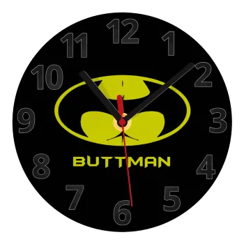 Buttman, Ρολόι τοίχου γυάλινο (20cm)