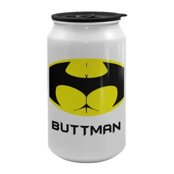 Buttman, Κούπα ταξιδιού μεταλλική με καπάκι (tin-can) 500ml