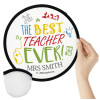 The best teacher ever!, Βεντάλια υφασμάτινη αναδιπλούμενη με θήκη (20cm)