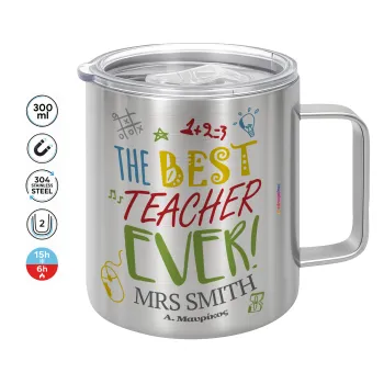 The best teacher ever!, Mug Stainless steel double wall 300ml