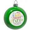 Green Christmas tree ornament bauble 8cm