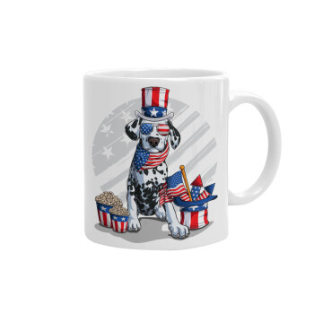 Happy 4th of July, Ceramic coffee mug, 330ml (1pcs)