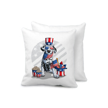 Happy 4th of July, Sofa cushion 40x40cm includes filling