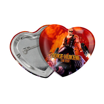 Duke nukem, Κονκάρδα παραμάνα καρδιά (57x52mm)