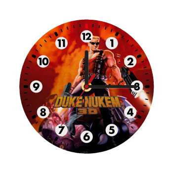 Duke nukem, Wooden wall clock (20cm)
