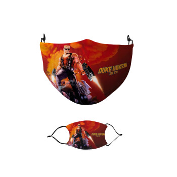 Duke nukem, Μάσκα υφασμάτινη παιδική πολλαπλών στρώσεων με υποδοχή φίλτρου