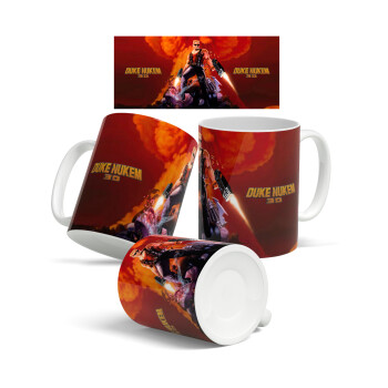 Duke nukem, Ceramic coffee mug, 330ml (1pcs)