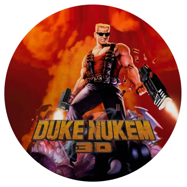 Duke nukem — Mousepad Στρογγυλό 20cm