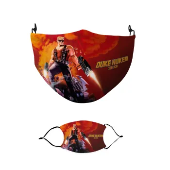 Duke nukem, Μάσκα υφασμάτινη παιδική πολλαπλών στρώσεων με υποδοχή φίλτρου