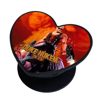Duke nukem, Phone Holders Stand  καρδιά Μαύρο Βάση Στήριξης Κινητού στο Χέρι