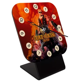 Duke nukem, Επιτραπέζιο ρολόι σε φυσικό ξύλο (10cm)