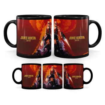 Duke nukem, Κούπα Μαύρη, κεραμική, 330ml