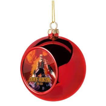 Duke nukem, Χριστουγεννιάτικη μπάλα δένδρου Κόκκινη 8cm