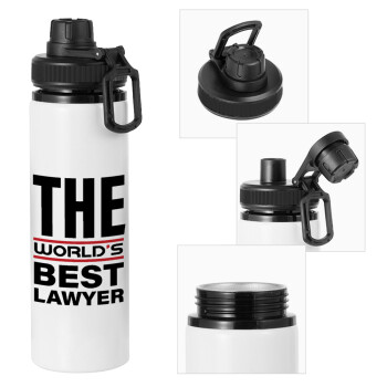 The world's best Lawyer, Μεταλλικό παγούρι νερού με καπάκι ασφαλείας, αλουμινίου 850ml