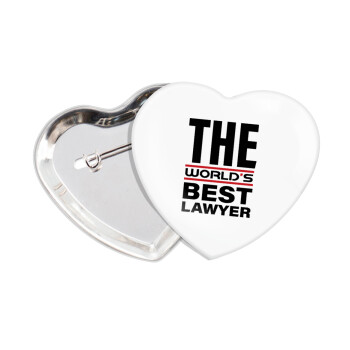 The world's best Lawyer, Κονκάρδα παραμάνα καρδιά (57x52mm)