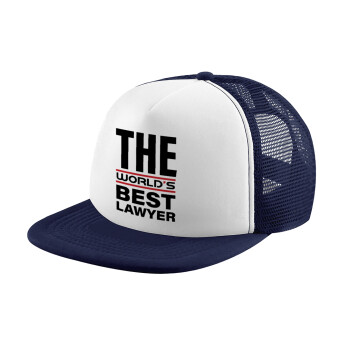The world's best Lawyer, Καπέλο Soft Trucker με Δίχτυ Dark Blue/White 