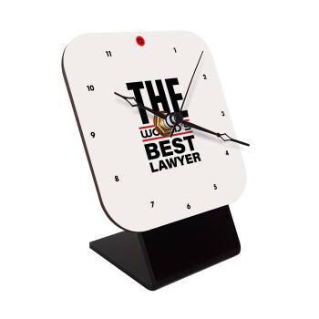 The world's best Lawyer, Επιτραπέζιο ρολόι ξύλινο με δείκτες (10cm)