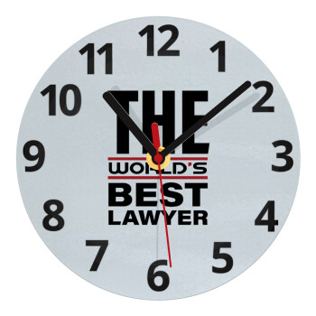 The world's best Lawyer, Ρολόι τοίχου γυάλινο (20cm)