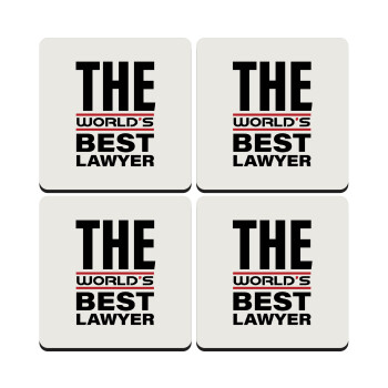 The world's best Lawyer, ΣΕΤ 4 Σουβέρ ξύλινα τετράγωνα (9cm)