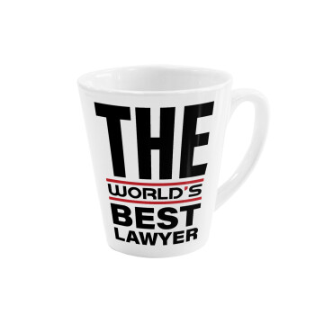 The world's best Lawyer, Κούπα κωνική Latte Λευκή, κεραμική, 300ml