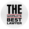 The world's best Lawyer, Mousepad Στρογγυλό 20cm