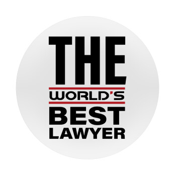 The world's best Lawyer, Mousepad Στρογγυλό 20cm