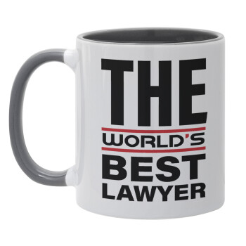 The world's best Lawyer, Mug colored grey, ceramic, 330ml