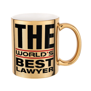 The world's best Lawyer, Κούπα κεραμική, χρυσή καθρέπτης, 330ml
