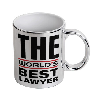 The world's best Lawyer, Mug ceramic, silver mirror, 330ml