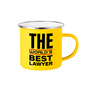 The world's best Lawyer, Κούπα Μεταλλική εμαγιέ Κίτρινη 360ml